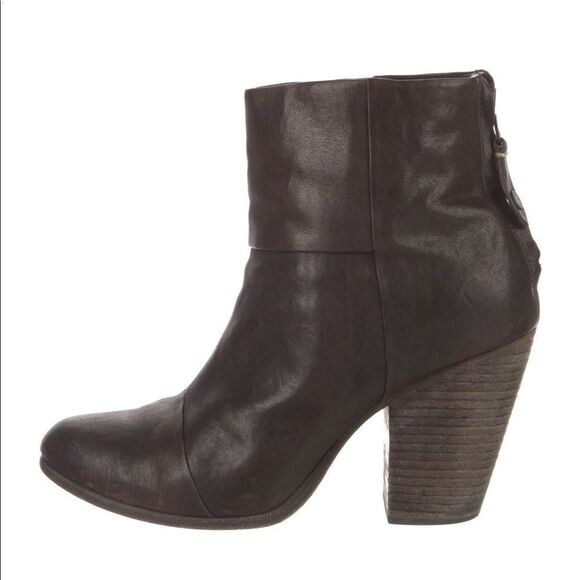 RAG & BONE Womens Boots Newbury Classic distressed Genuine Leather Brown Sz 9.5 - Picture 3 of 11